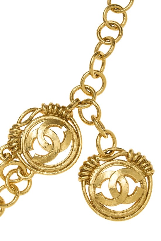 Gold 'CC' Chain Belt 2, , large image number 1