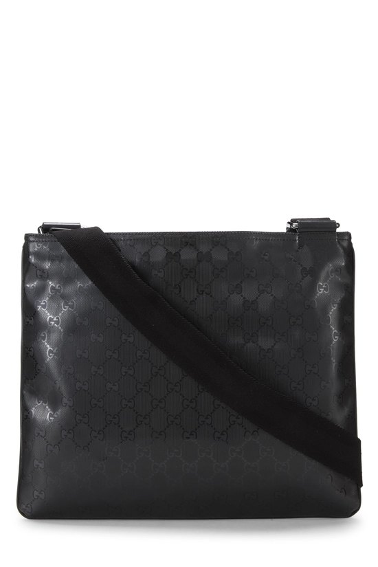 Black GG Imprime Flat Messenger, , large image number 3