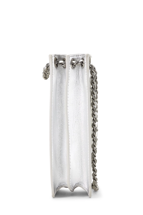 Silver Patent Leather Smartphone Holder, , large image number 2