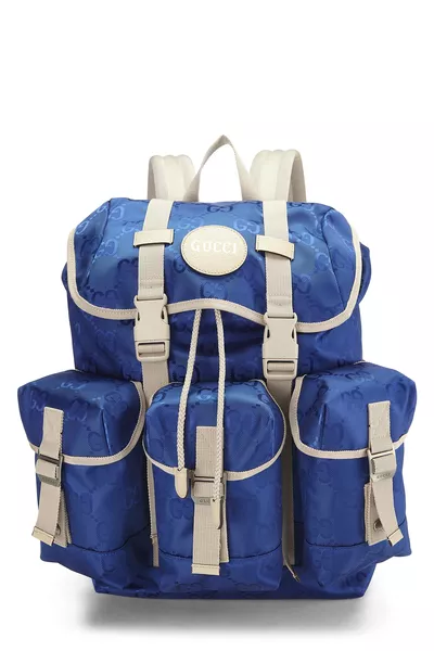 Blue Nylon Off The Grid Backpack