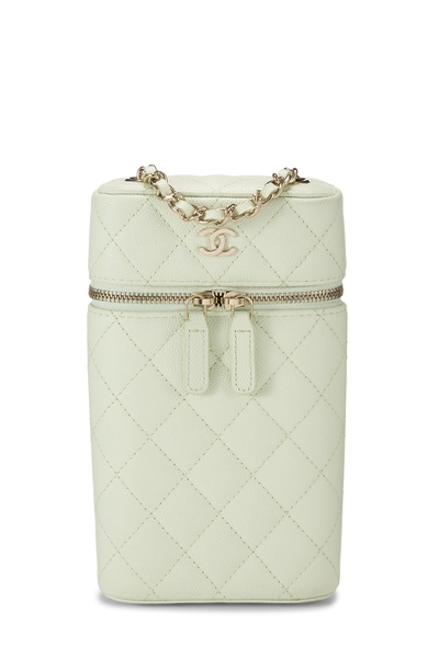 Green Caviar Leather Phone Holder