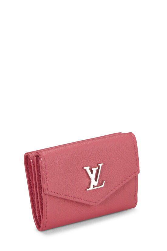 Pink Calfskin Lockmini Wallet, , large image number 1