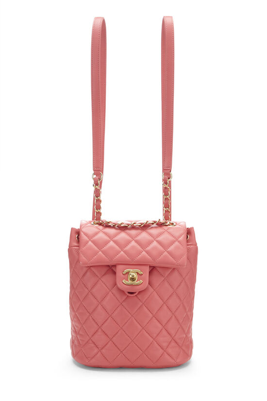Pink Quilted Lambskin Urban Spirit Backpack Mini, , large image number 0