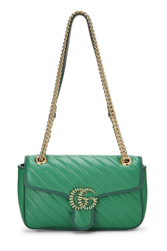 Green Torchon GG Marmont Matelassé Shoulder Bag Small, , large image number 0