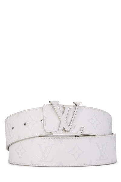 White Tiagarama Initiales Reversible Belt 85