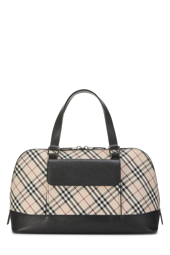 Black House Check Jacquard Dome Handbag, , large image number 0