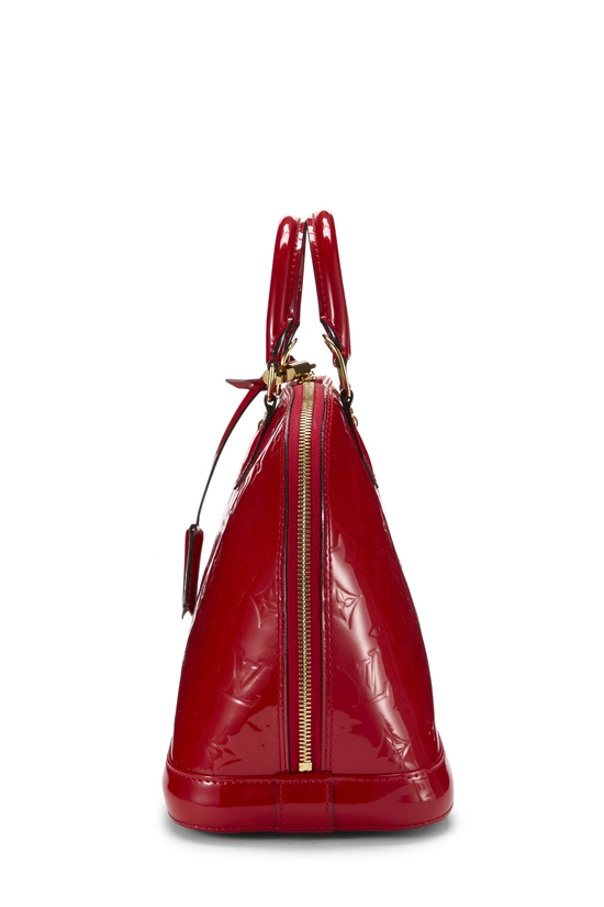 Red Monogram Vernis Alma PM NM, , large image number 2