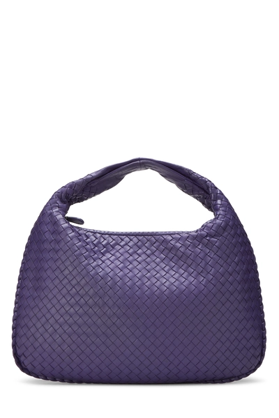 Bottega Veneta Purple Intrecciato Veneta Hobo Medium