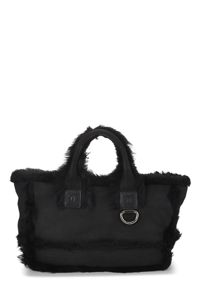 Chanel Black Nubuck Tote