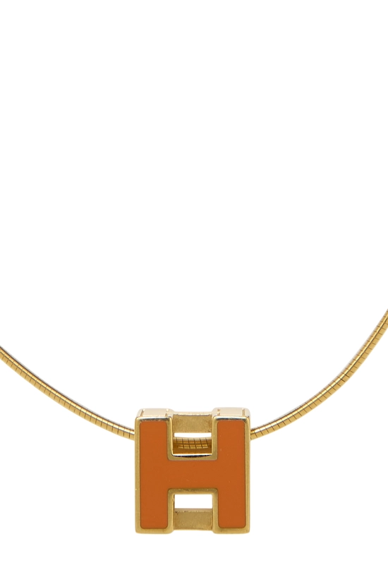 Orange Gold Cage d'H Necklace, , large image number 1