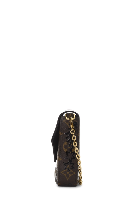 Black Monogram Blossom Pochette Felicie, , large image number 2