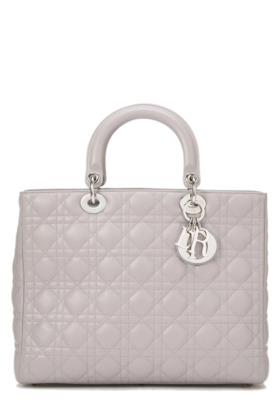 Purple Cannage Quilted Lambskin Lady Dior Large, , large image number 0
