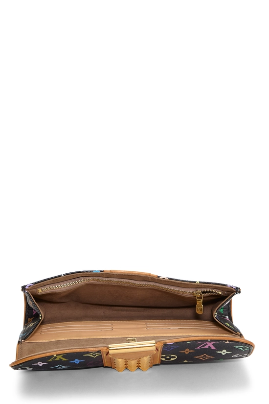 Takashi Murakami x Louis Vuitton Black Monogram Multicolore Courtney Pochette, , large image number 3