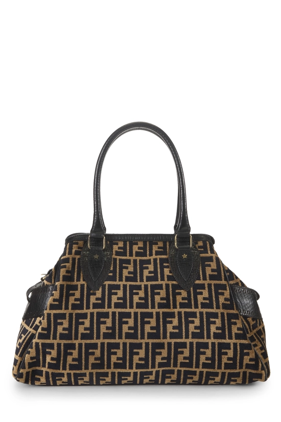 Brown Zucca Velvet Bag Du Jour Medium, , large image number 3