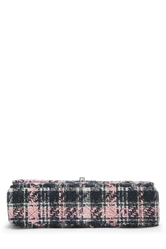 Black & Pink Tweed Classic Double Flap Medium, , large image number 4