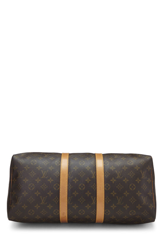 Louis Vuitton Keepall Bandouliere 25 Monogram Macassar Minty Green in  Coated Canvas/Cowhide Leather with Black-tone - US