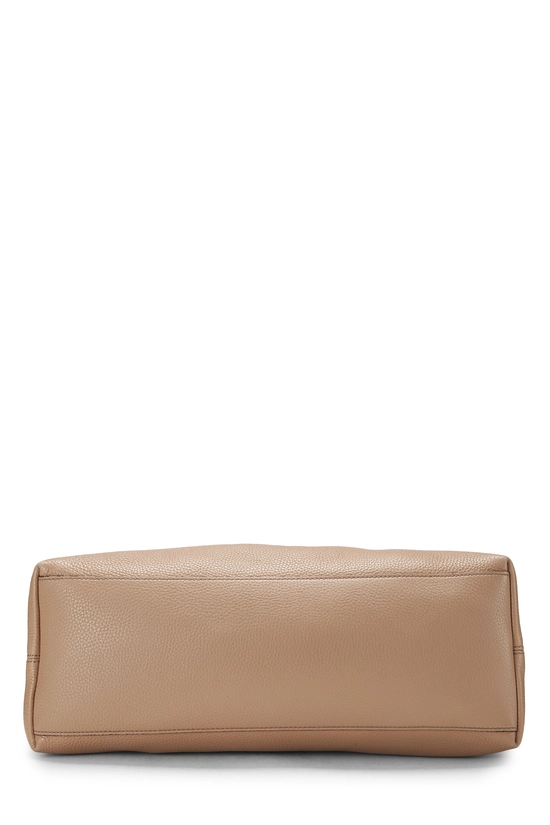 Beige Leather Soho Chain Tote, , large image number 4