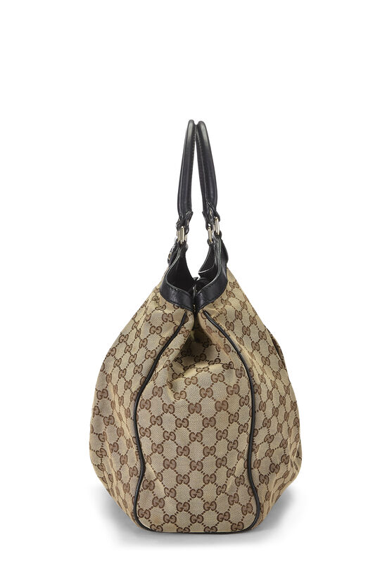 Black Original GG Canvas Sukey Tote Large, , large image number 2