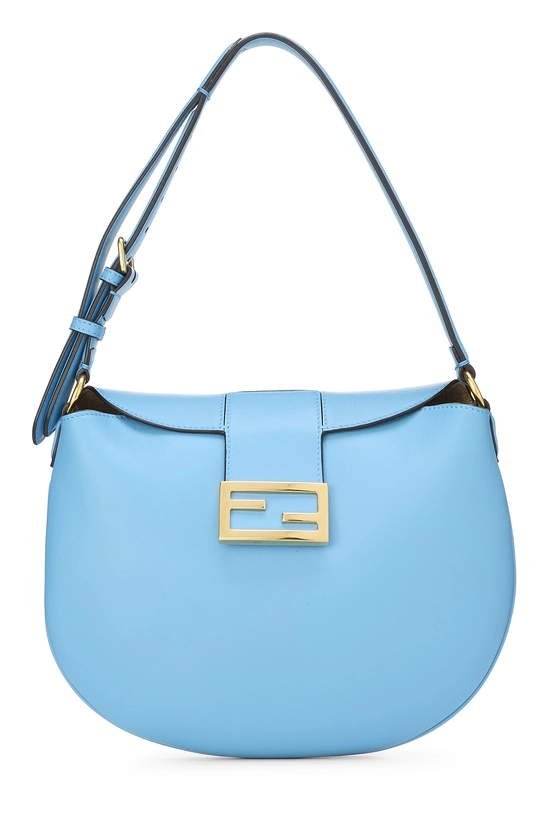 Blue Leather Croissant Small, , large image number 0