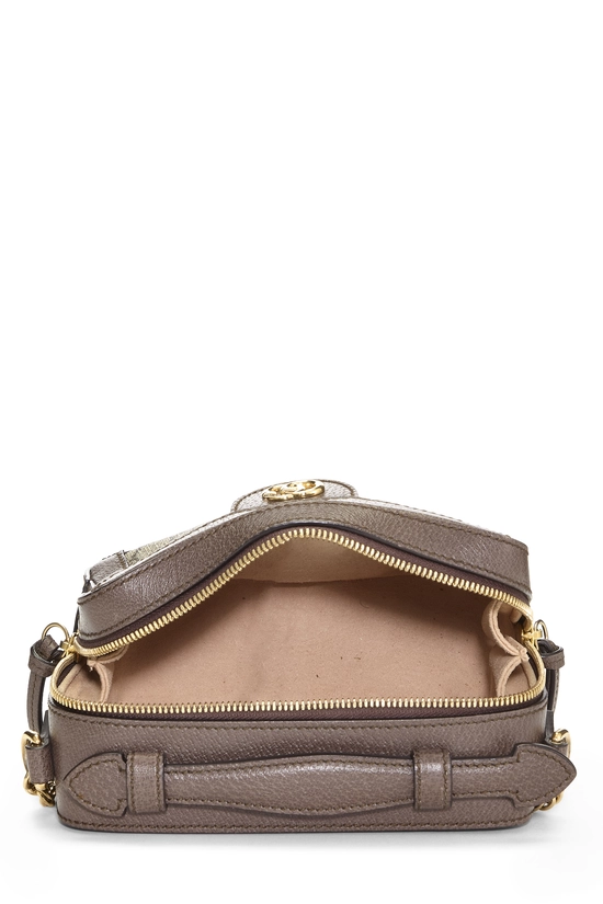 Brown GG Supreme Canvas Ophidia Top Handle Shoulder Bag Mini, , large image number 5