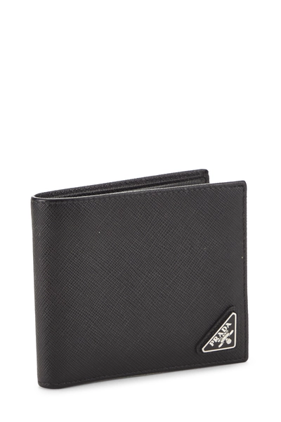 Black Saffiano Bifold Wallet, , large