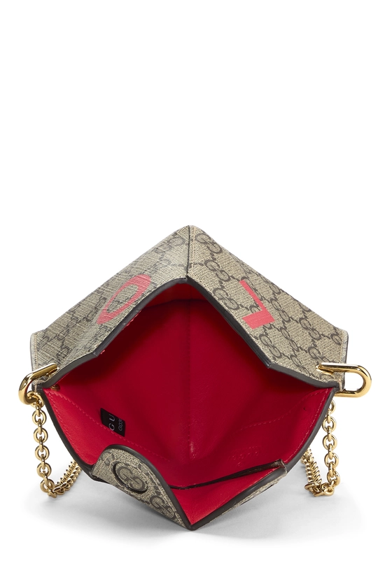 Red GG Supreme Canvas Valentine's Day Heart Crossbody Mini, , large image number 5