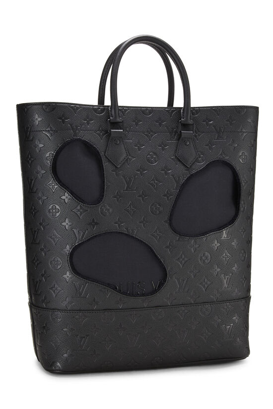 COMME DES GARÇONS x Louis Vuitton Black Monogram Empreinte Bag with Holes  QJBIYO1DKA000