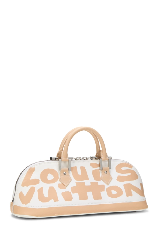 Stephen Sprouse x Louis Vuitton Beige Glazed Leather Graffiti Alma Horizontal, , large image number 1