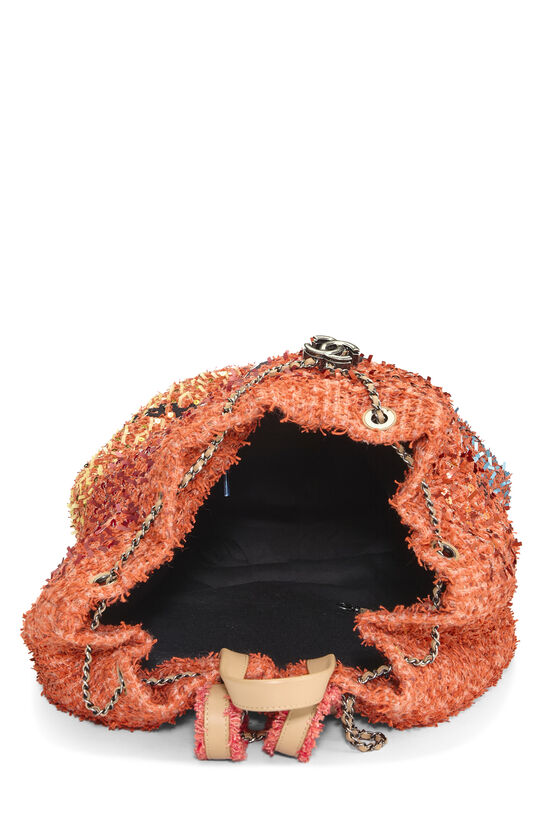 Orange Tweed Cubano Trip Backpack, , large image number 5