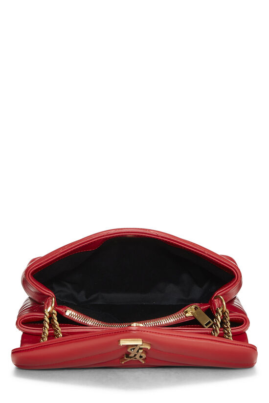 Red Chevron Calfskin Loulou Small, , large image number 5
