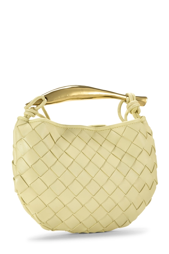 Yellow Intrecciato Sardine Bag Mini, , large image number 1