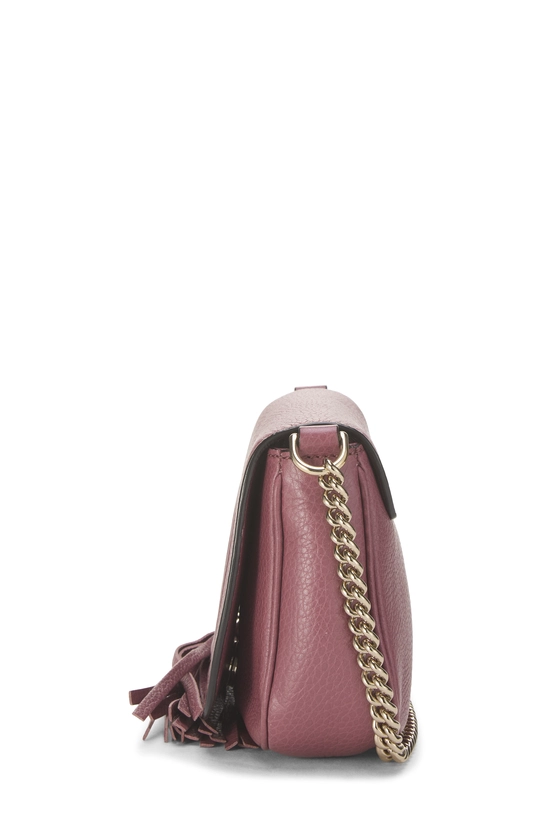 Purple Grained Leather Soho Chain Flap Crossbody Small, , large image number 2
