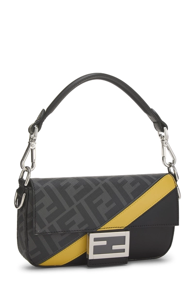Black Zucca Coated Canvas Convertible Baguette Mini, , large