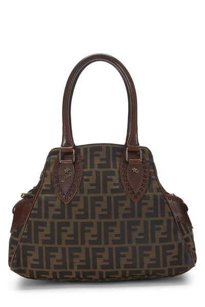 Brown Zucca Canvas Bag Du Jour Small