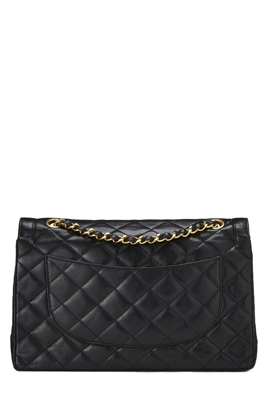 Chanel Black Lambskin Paris Limited Double Flap Large Q6B02P1IKO045
