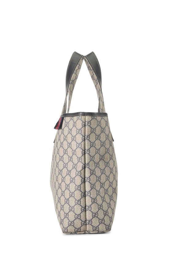 Navy GG Supreme Canvas Web Loop Tote, , large image number 2