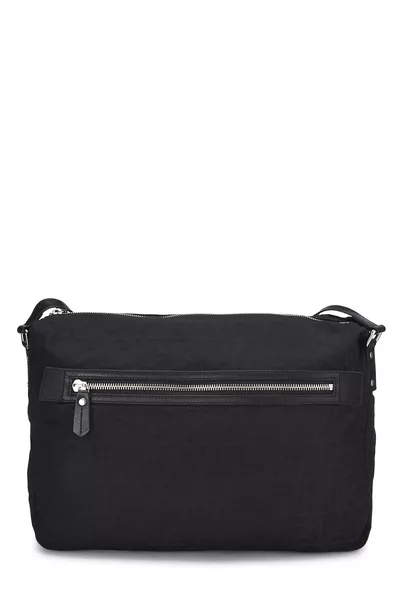 Black Zucchino Nylon Messenger Bag