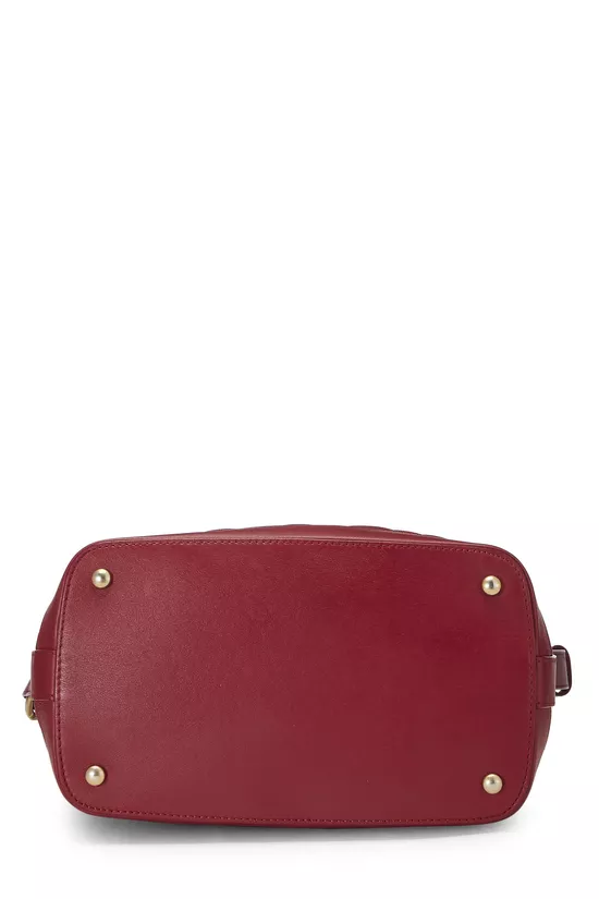 Red Quilted Calfskin Casual Style Hobo , , large image number 4