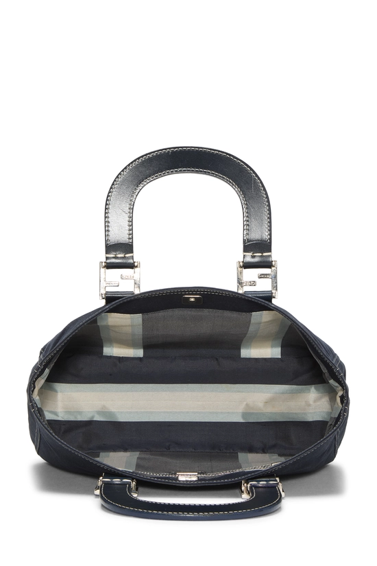Navy Canvas Handbag, , large image number 5