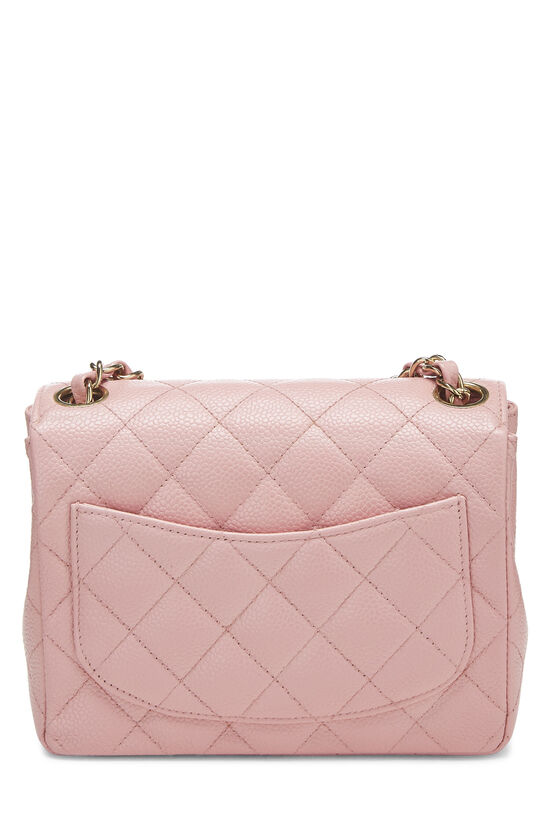 Pink Quilted Caviar Half Flap Mini, , large image number 3