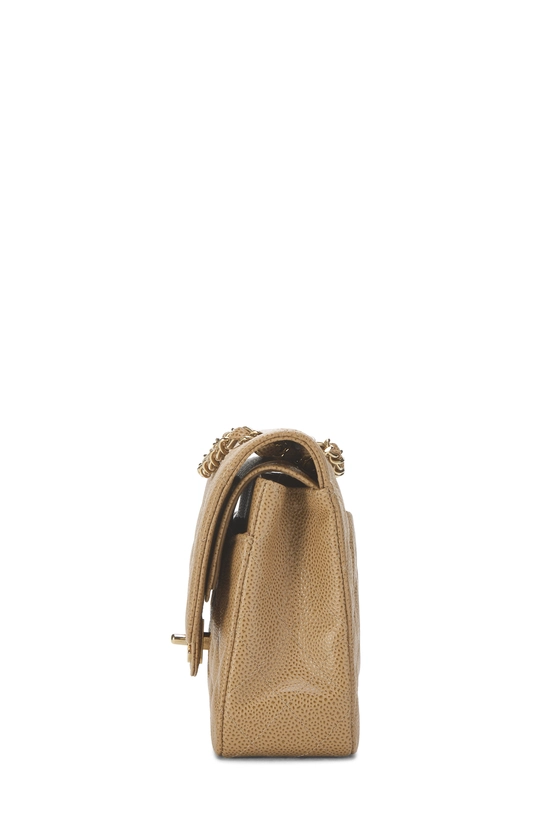 Beige Quilted Caviar Classic Double Flap Medium, , large image number 2