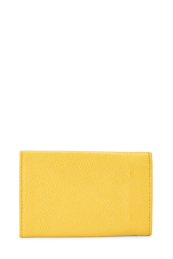 Yellow Caviar 'CC' Key Pouch, , large image number 2