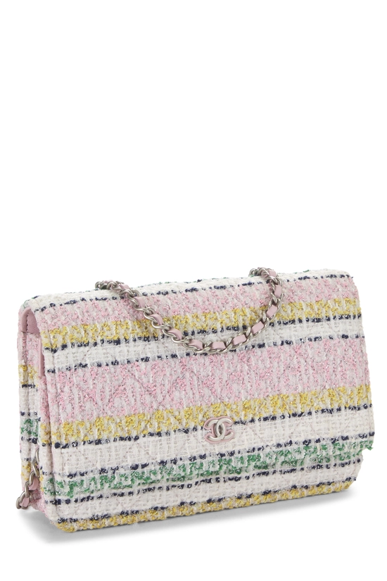 Multicolor Tweed Classic Quilted Wallet on Chain (WOC), , large image number 1