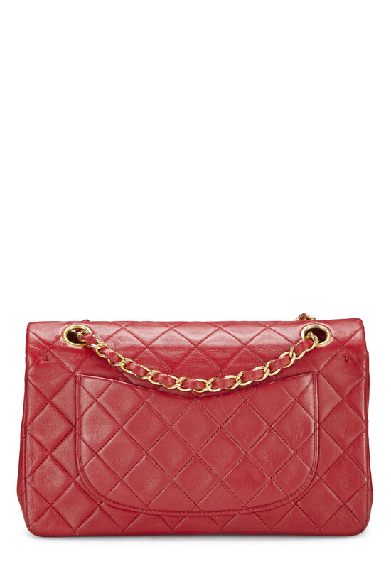 Mini flap bag, Lambskin, red — Fashion