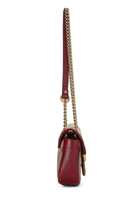 Red Original GG Canvas Marmont Shoulder Mini, , large image number 2