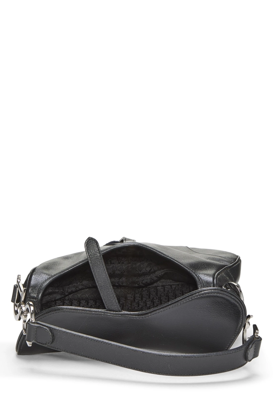 Black Leather Saddle Bag, , large image number 5