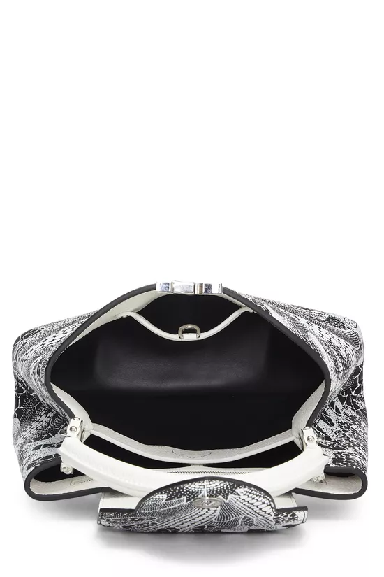 Pre-Owned LV x YK Black & White Taurillon Capucines MM QJB49Z3SMA000
