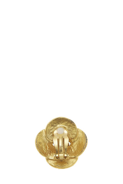 Gold 'CC' Filigree Layered Earrings, , large