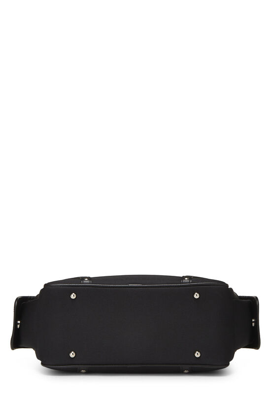 Black Nylon & House Check Jacquard Handbag, , large image number 4