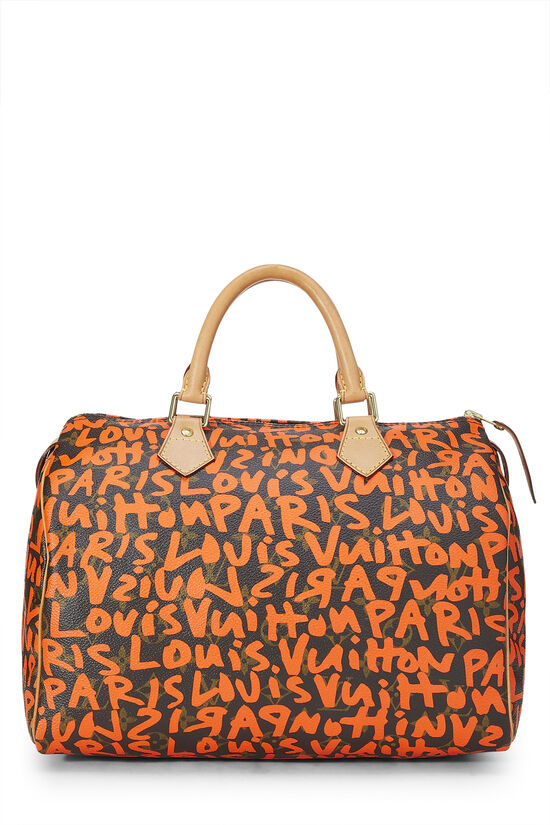 Stephen Sprouse x Louis Vuitton Monogram Orange Graffiti Speedy 30, , large image number 0